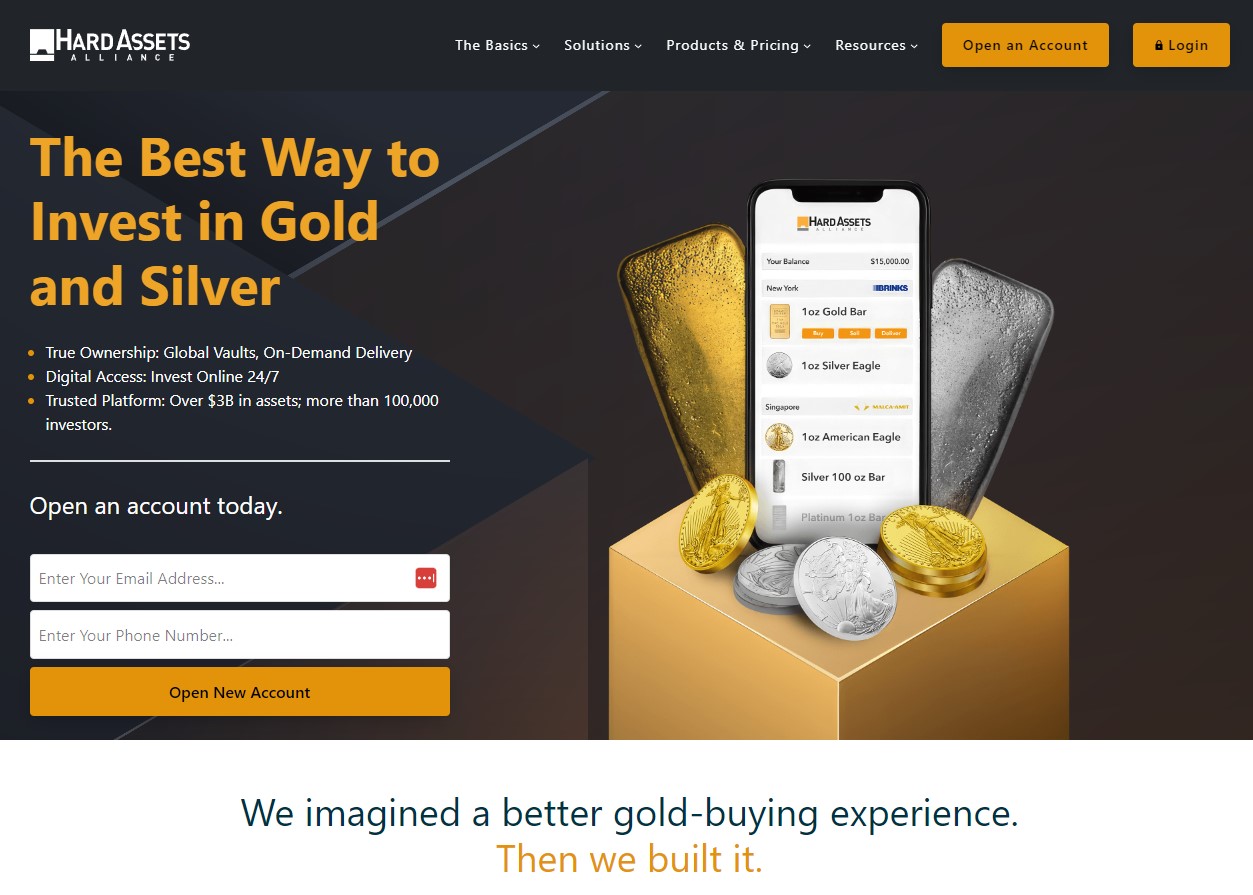 hard assets alliance homepage